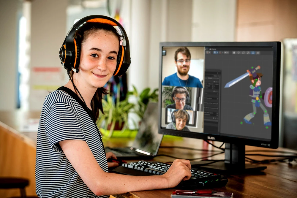 Stages de la Toussaint en ligne par la création de jeux vidéo pour enfant